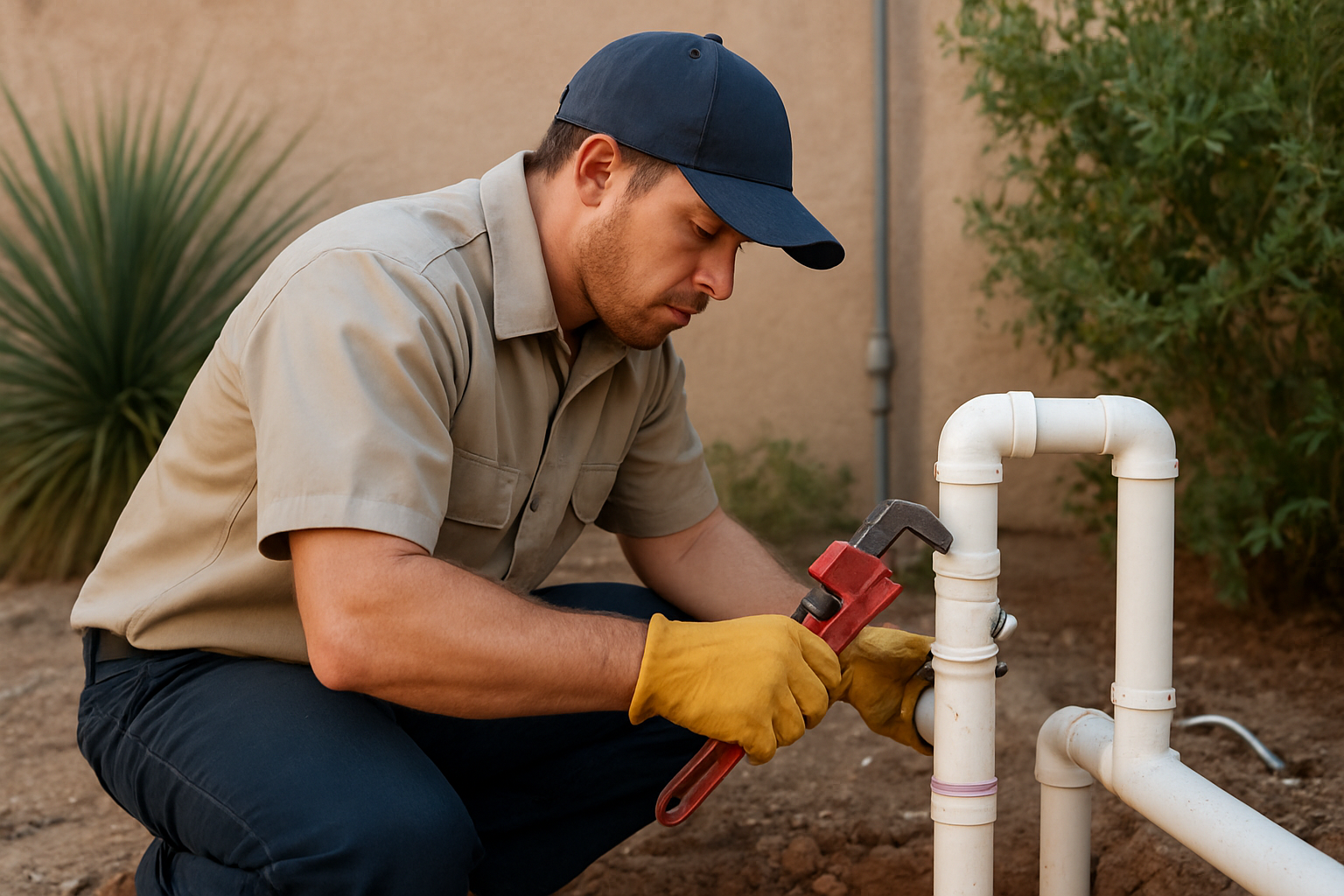 Local Plumbing service equipment and technician